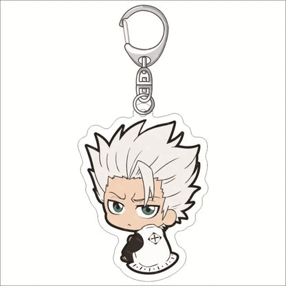 Popular Classics Anime Acrylic Keychain Fashion Kurosaki Ichigo Ishida Uryuu Kuchiki Rukia Cartoon Figures Key Chain Bag Pendant