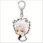 Popular Classics Anime Acrylic Keychain Fashion Kurosaki Ichigo Ishida Uryuu Kuchiki Rukia Cartoon Figures Key Chain Bag Pendant