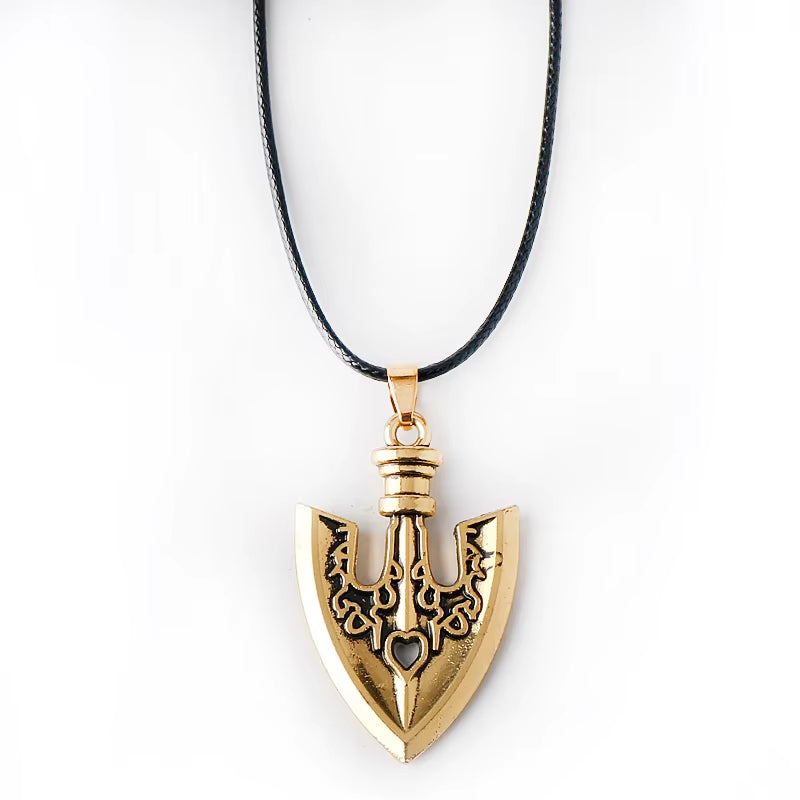 Anime JOJOS BIZARRE ADVENTURE Keyring Necklace Kujo Jotaro Hat Cap Shovel Rope Chain Pendant Metal Higashikata Josuke Jewelry