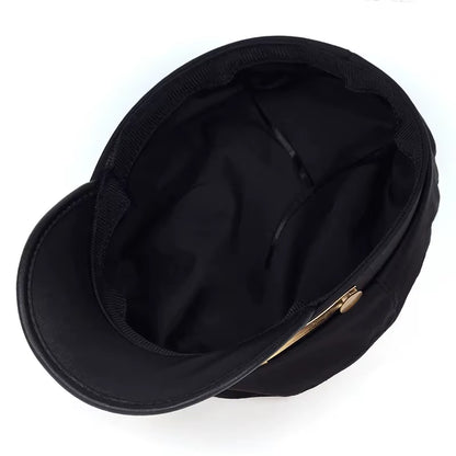 Anime Jojo'S Bizarre Adventure Kujo Jotaro Cosplay Cap Unisex Adult Metal Badge Hat Prop