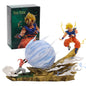 New Anime Dragon Ball Z Son Goku Vs Majin Buu Figure Gk Statue Action Toy 9"
