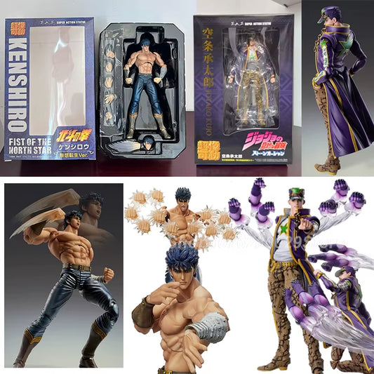 17Cm Hokuto No Ken Kenshiro Figure Fist of the North Star Bizarre Adventure Anime Action Figure Jotaro Kujo Collection Model Toy