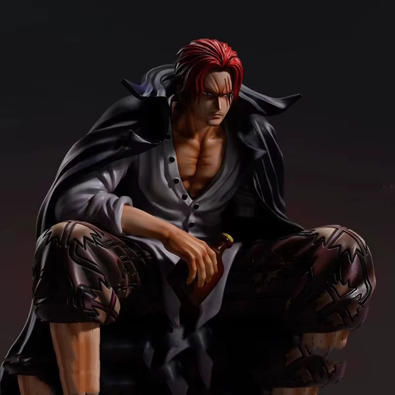 17Cm One Piece Shanks Anime Figures Film Red Yonko Red Hair Shanks Action Figure PVC Statue Figurine Model Decoration Doll Toys