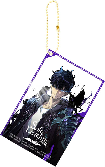 Solo Leveling Acrylic Anime Key Chain Pendant Keychain Bag Charms Figure Jewelry Friends Gifts Accessories Transparent Card