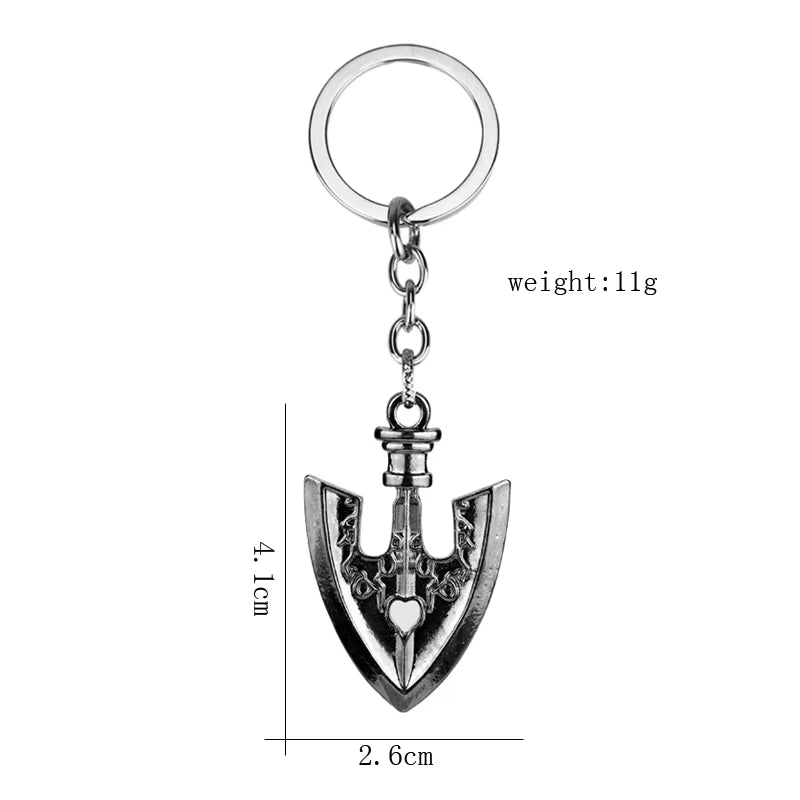 Anime JOJOS BIZARRE ADVENTURE Keyring Necklace Kujo Jotaro Hat Cap Shovel Rope Chain Pendant Metal Higashikata Josuke Jewelry