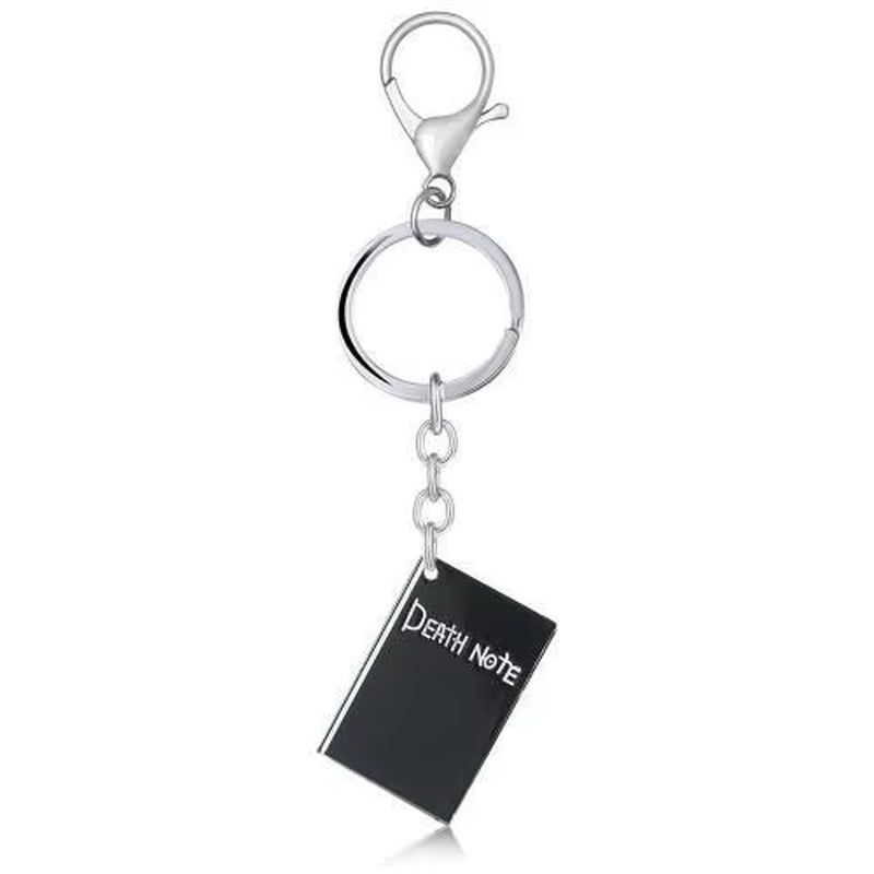Anime Death Note Keychain Black Notebook Pendant Key Chain Cospaly Accessories Keyring for Women Men Jewelry Gifts