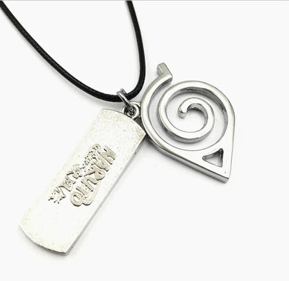 Naruto Headband Logo Necklace with Keychain Pendant