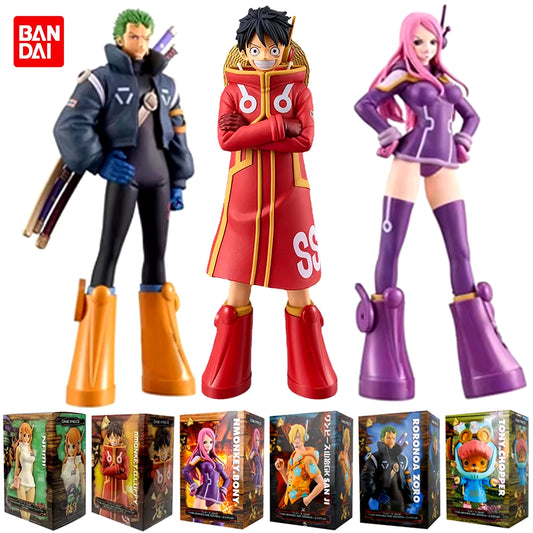 17Cm One Piece Luffy Anime Figures Monkey D. Luffy Egg Head Island Action Figures PVC Anime Collection Model Doll Toy Kid Gift