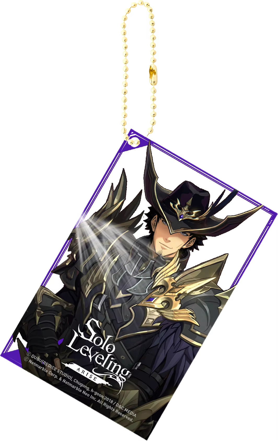 Solo Leveling Acrylic Anime Key Chain Pendant Keychain Bag Charms Figure Jewelry Friends Gifts Accessories Transparent Card