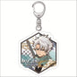 Popular Classics Anime Acrylic Keychain Fashion Kurosaki Ichigo Ishida Uryuu Kuchiki Rukia Cartoon Figures Key Chain Bag Pendant