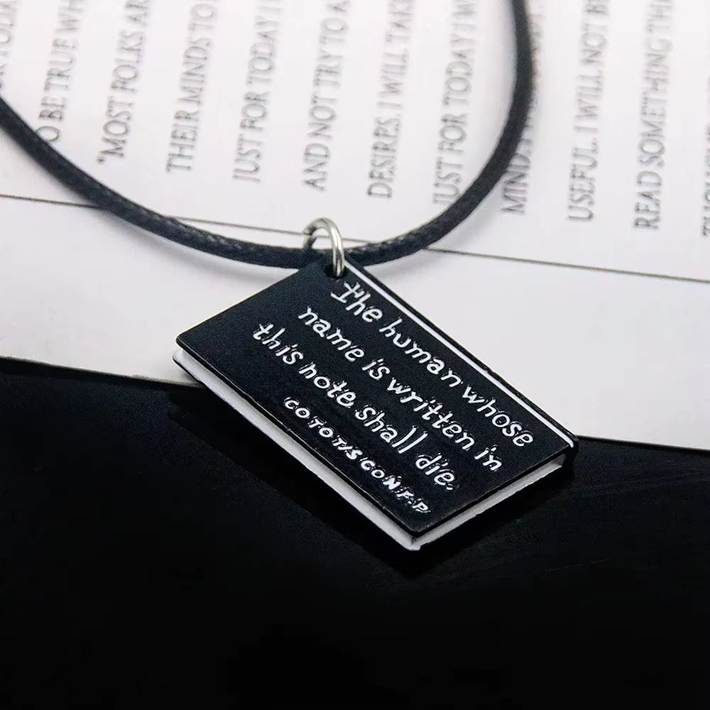 Anime Death Note Keychain Black Notebook Pendant Key Chain Cospaly Accessories Keyring for Women Men Jewelry Gifts