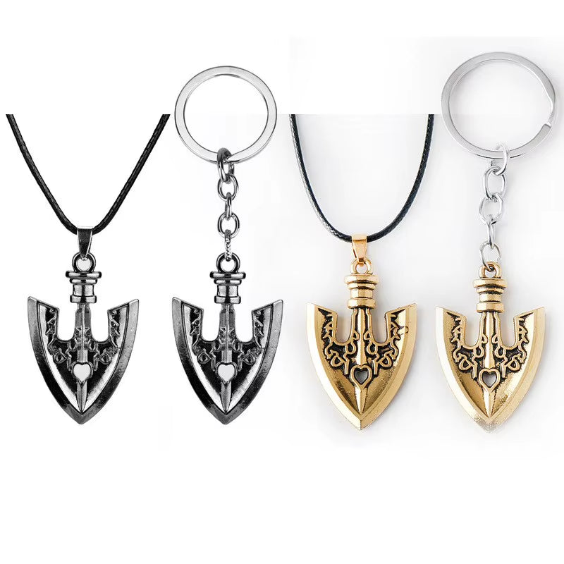 Anime JOJOS BIZARRE ADVENTURE Necklace Kujo Jotaro Arrow Metal Pendant Chain Choker Necklaces Charm Gifts Jewelry Collares