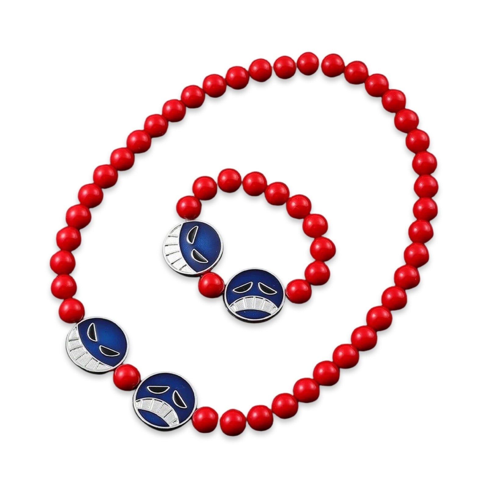 One Piece Portgas D Ace Hats Belt Bracelet Necklace Cosplay Props Roleplay