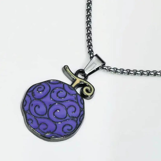 One Piece Ace Flame Rubber Devil Fruit Necklace Gift