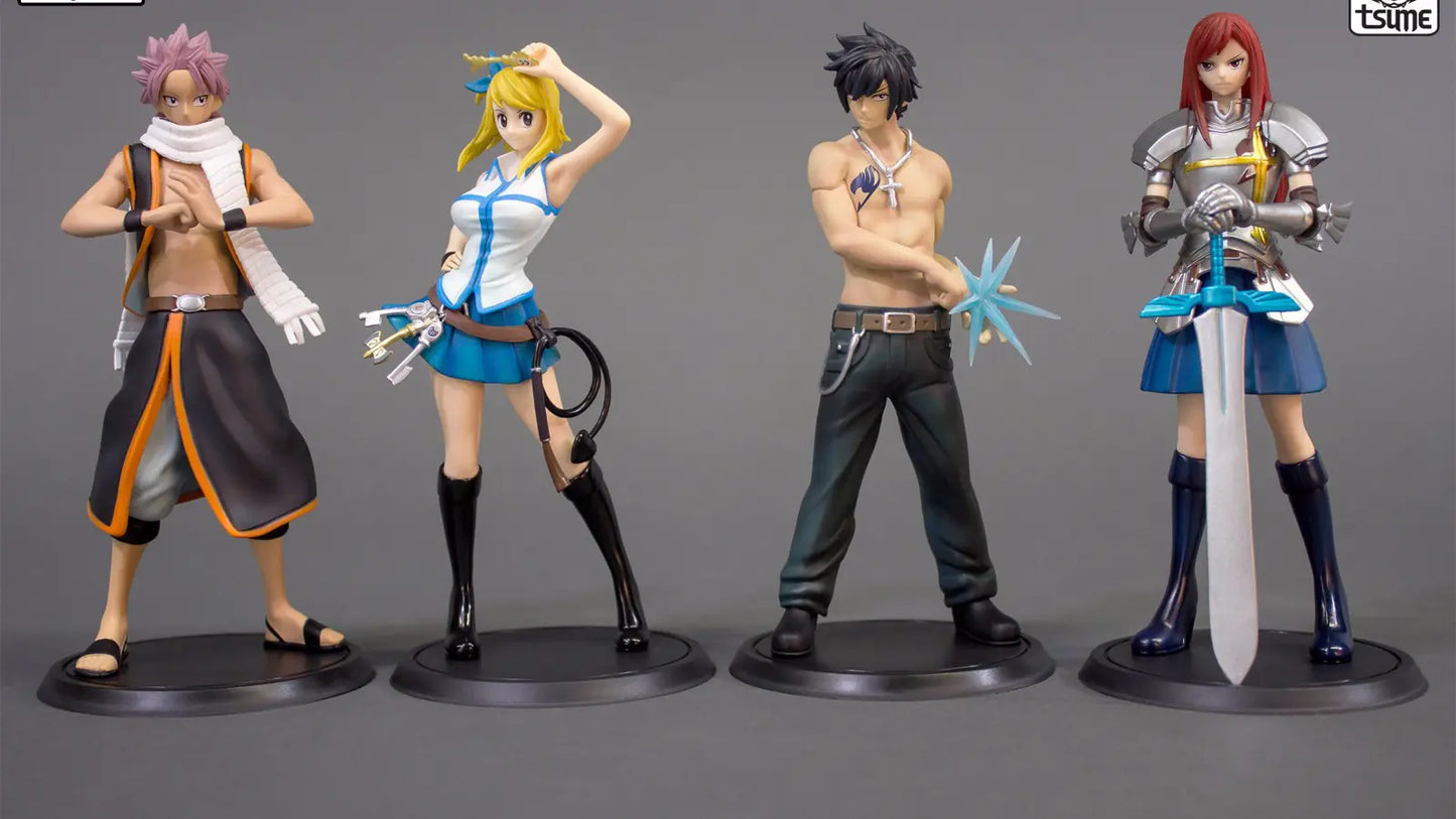 TSUME Fairy Tail SC Series Lucy, Gray, Erza & Natsu Figures