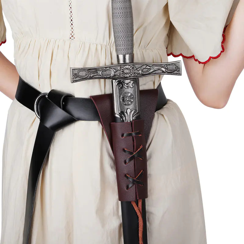 Medieval Viking Warrior Belt and Sword Holster Costume