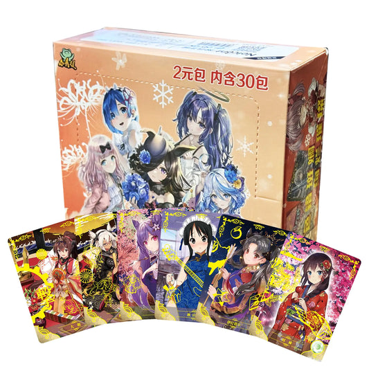 Goddess Story Cards Booster Box Official Anime TCG CCG Collectable Playing/Trading Card Pack 30 Packs - 6 Cards/Pack(180 Cards)