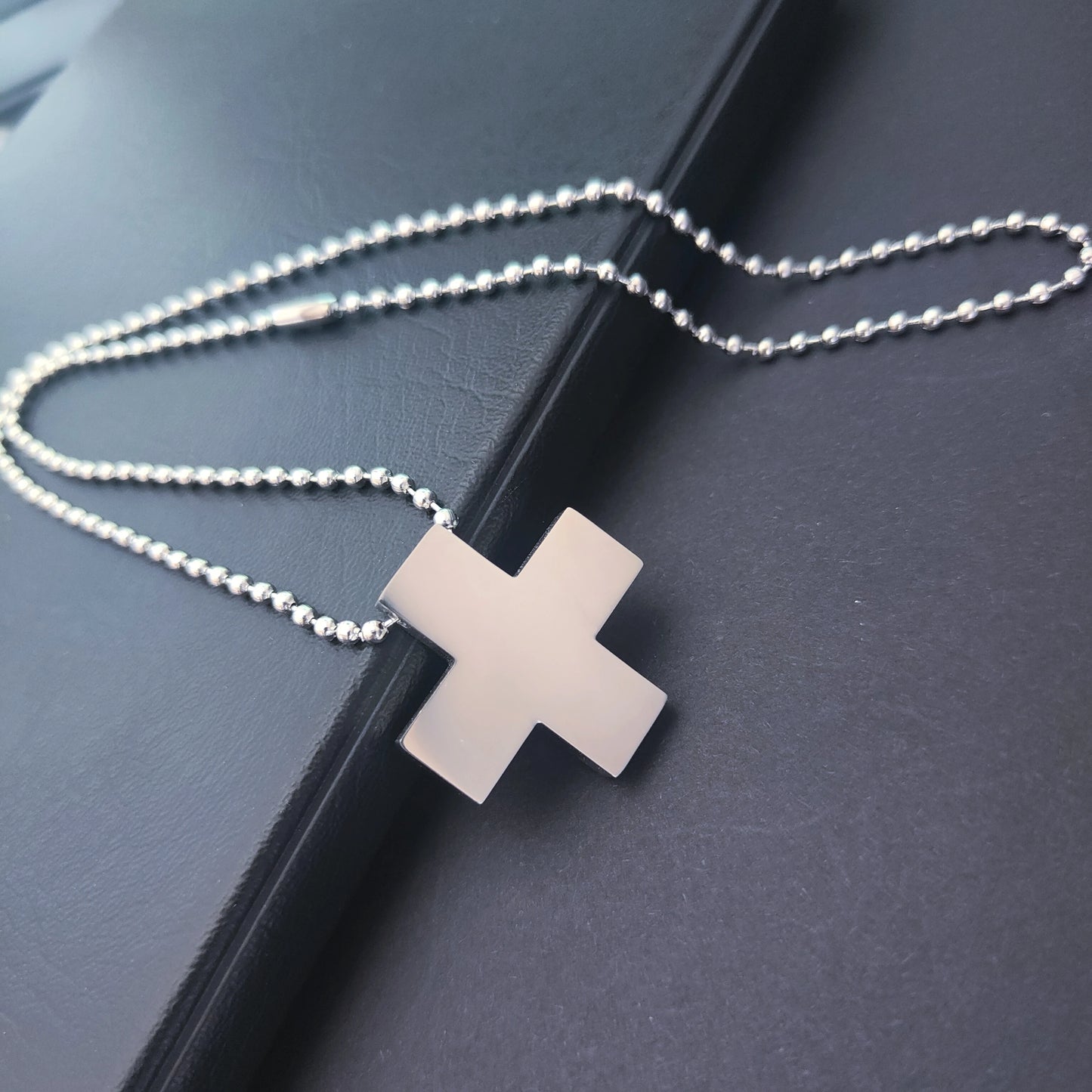Anime EVA Katsuragi Misato Stainless Steel Cross Chain Pendant Necklace for Women Cosplay Jewelry Charms Amulet Necklaces