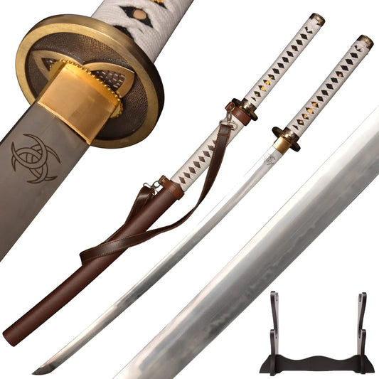 SV Siwode Michonnes Sword Katana Walking Dead T10 Clay_Tempered Steel Handmade Real Sharp 41 inches