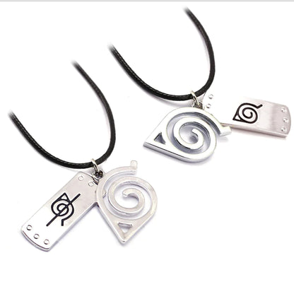 Naruto Headband Logo Necklace with Keychain Pendant