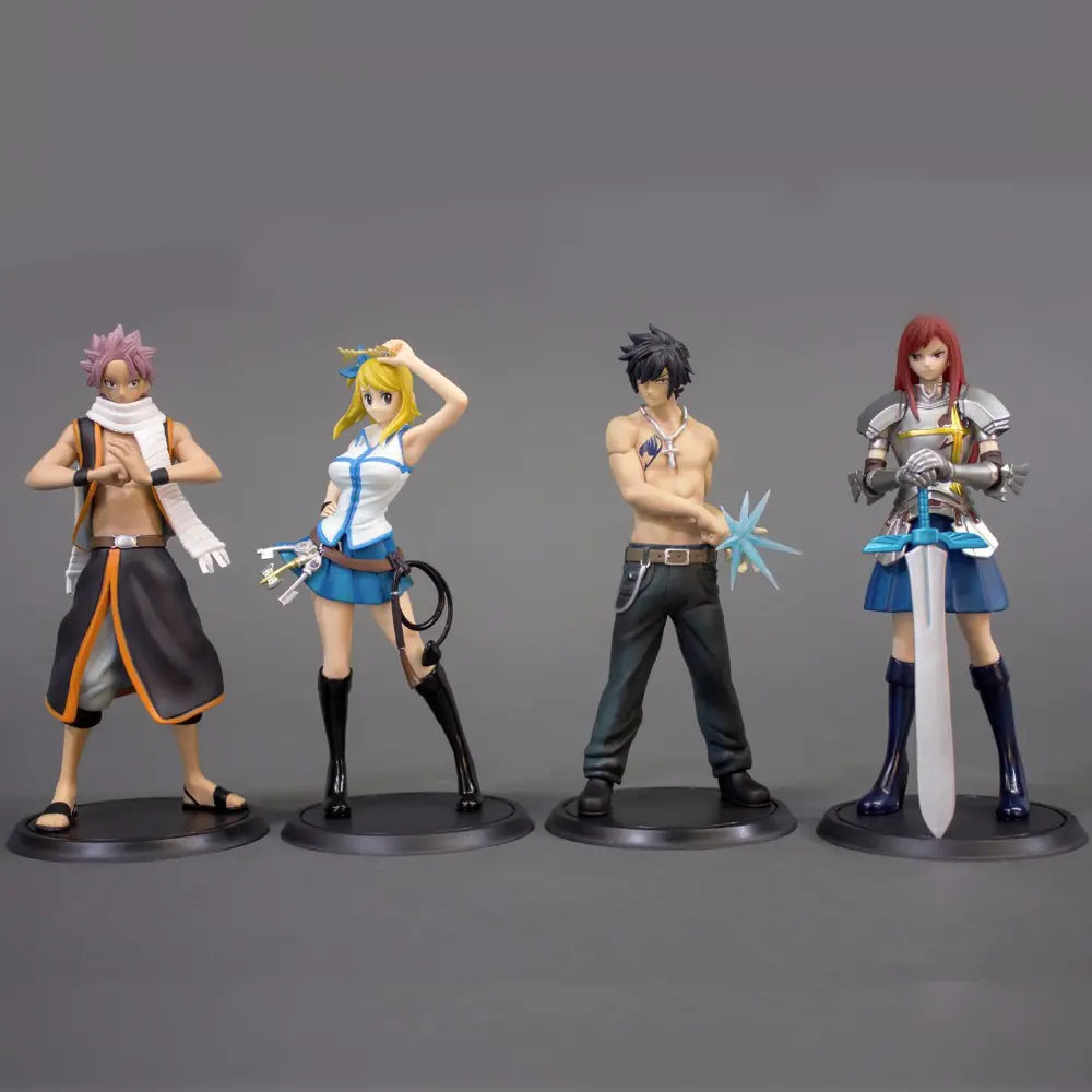 TSUME Fairy Tail SC Series Lucy, Gray, Erza & Natsu Figures