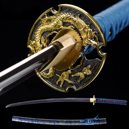 YONG XIN SWORD-Samurai Katana Sword Japanese Handmade Practical 1060/1095 Carbon Steel Tempered/Clay Tempered Full Tang Very Sharp Scabbard 41inch…