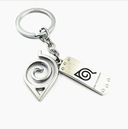 Naruto Headband Logo Necklace with Keychain Pendant