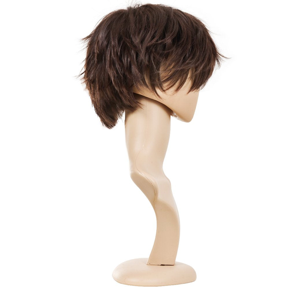 Wigs for Mens' Death Note Male Short Hair Wig Costume Cosplay Wigs (Light Brown)