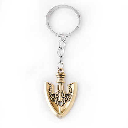 Anime JOJOS BIZARRE ADVENTURE Keyring Necklace Kujo Jotaro Hat Cap Shovel Rope Chain Pendant Metal Higashikata Josuke Jewelry