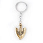 Anime JOJOS BIZARRE ADVENTURE Keyring Necklace Kujo Jotaro Hat Cap Shovel Rope Chain Pendant Metal Higashikata Josuke Jewelry