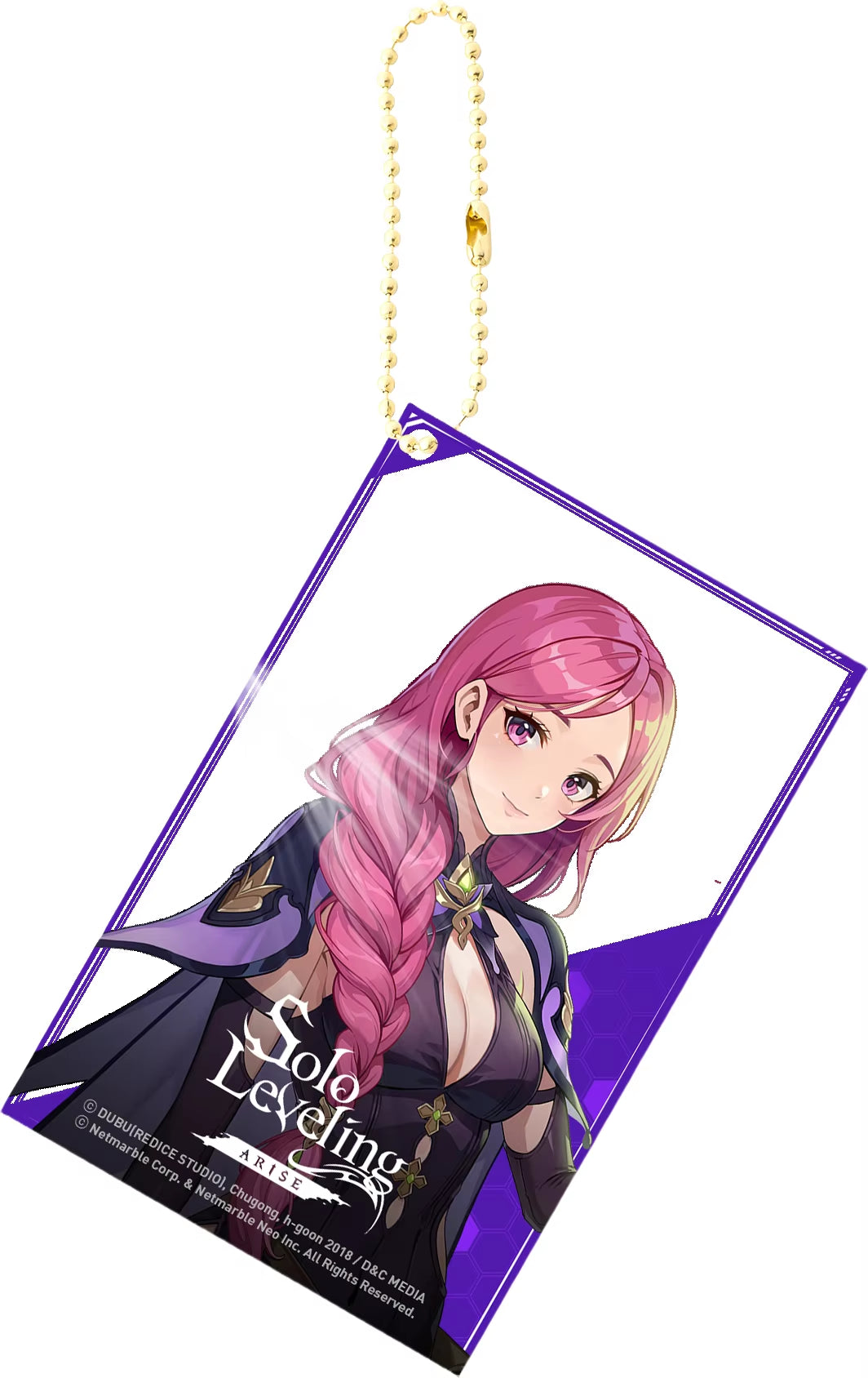 Solo Leveling Acrylic Anime Key Chain Pendant Keychain Bag Charms Figure Jewelry Friends Gifts Accessories Transparent Card