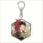 Popular Classics Anime Acrylic Keychain Fashion Kurosaki Ichigo Ishida Uryuu Kuchiki Rukia Cartoon Figures Key Chain Bag Pendant