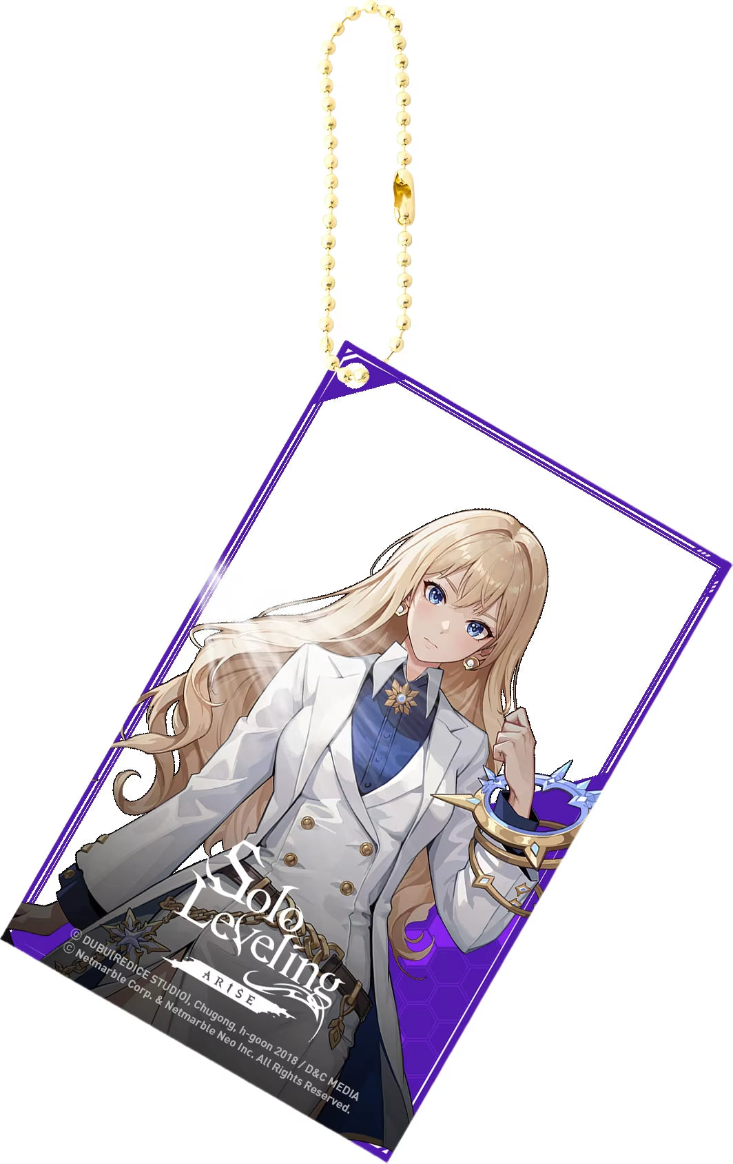 Solo Leveling Acrylic Anime Key Chain Pendant Keychain Bag Charms Figure Jewelry Friends Gifts Accessories Transparent Card