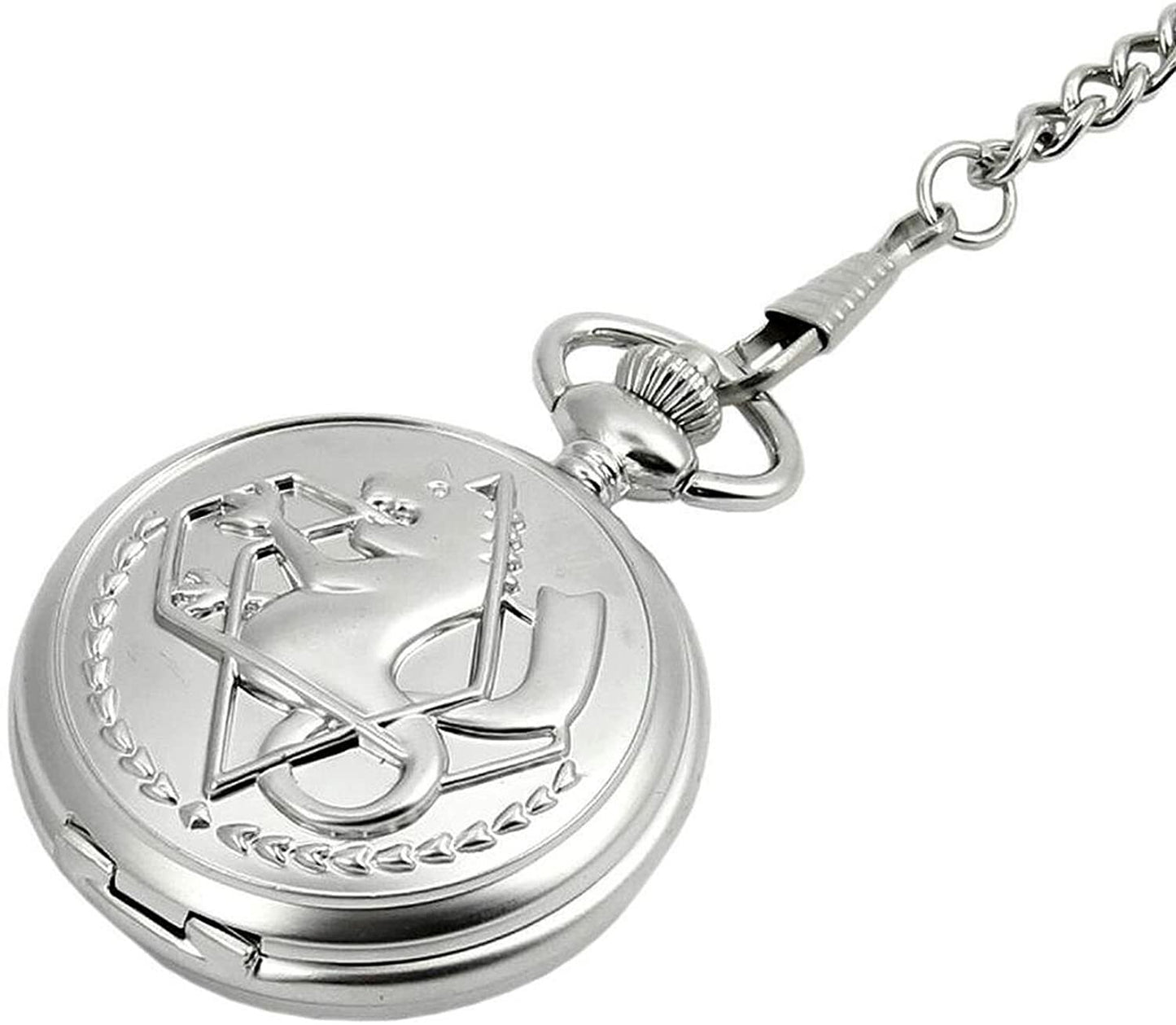 Full Metal Alchemist Pocket Watch Necklace Ring Edward Elric Anime Cosplay Gift