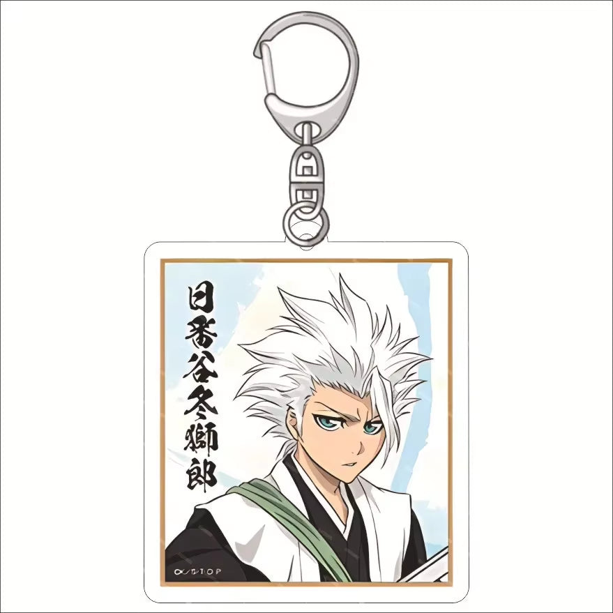 Popular Classics Anime Acrylic Keychain Fashion Kurosaki Ichigo Ishida Uryuu Kuchiki Rukia Cartoon Figures Key Chain Bag Pendant
