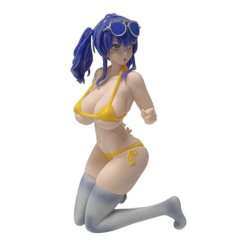 Anime Azur Lane Rn Pola Figure Accident by the Water Swimsuit Ver Kneeling Posture Action Figures Hentai Sexy Figures Model Doll