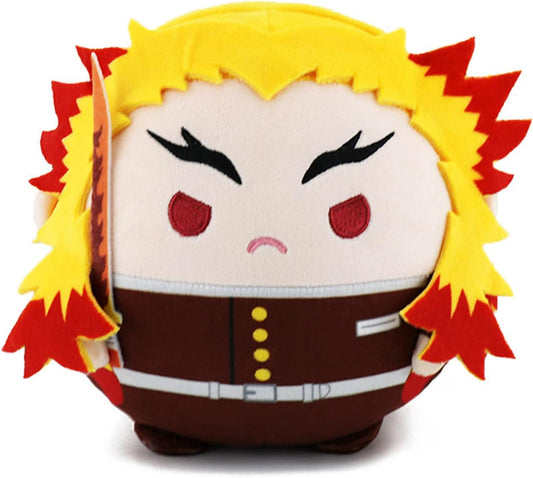 Anime Plush Doll Toy Tanjirou Nezuko Stuffed Plushie Figures Keychain Decoration Kids Gifts Halloween Cosplay Props (Rengoku Kyoujurou, 20Cm/7.87Inch)