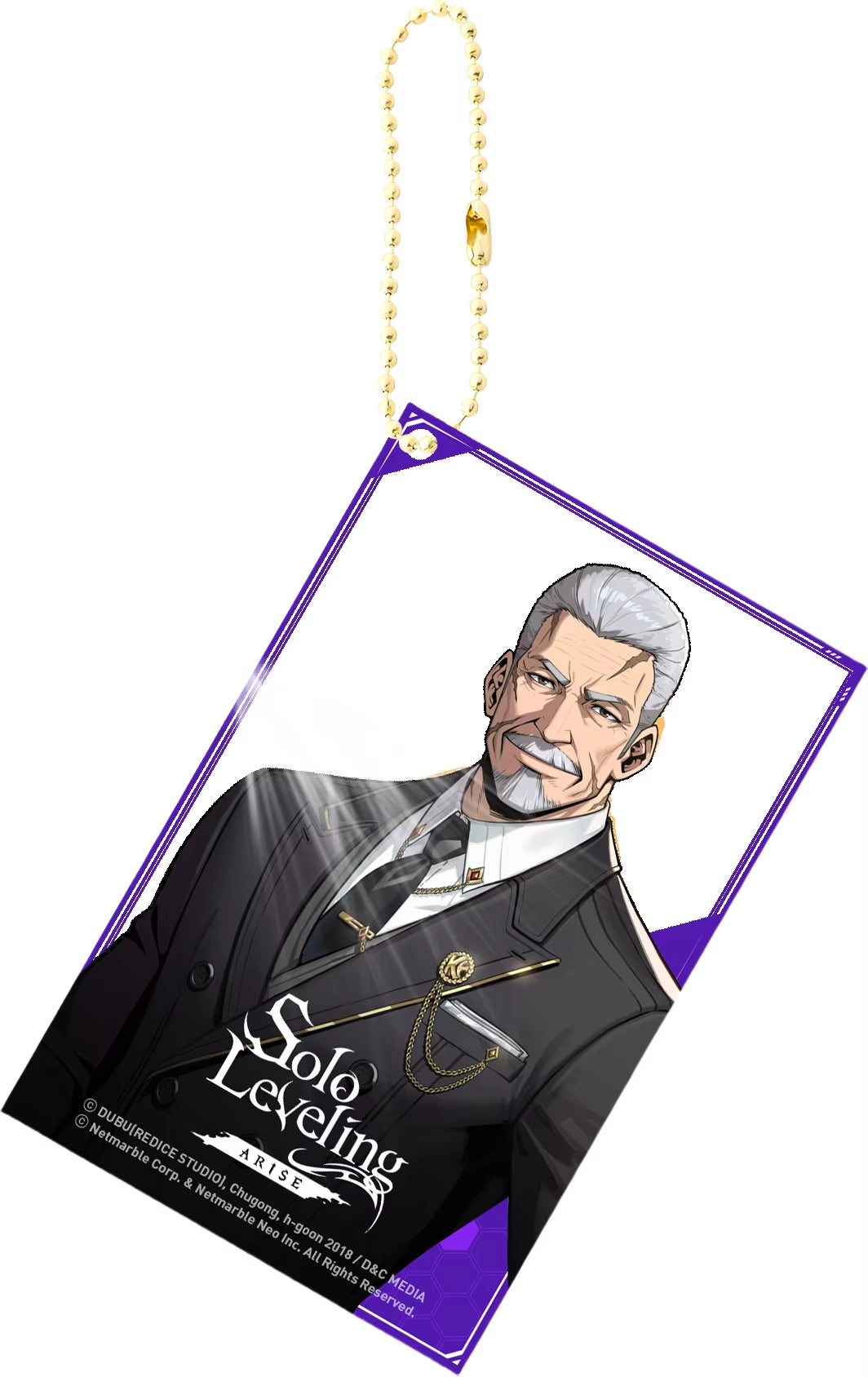 Solo Leveling Acrylic Anime Key Chain Pendant Keychain Bag Charms Figure Jewelry Friends Gifts Accessories Transparent Card
