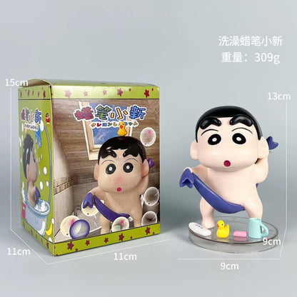 13Cm Shinchan Action Figure Anime Crayon Shin-Chan Figures Gk Bath Doll Ornaments Cute Girl Decoration Desktop Decorate Toy