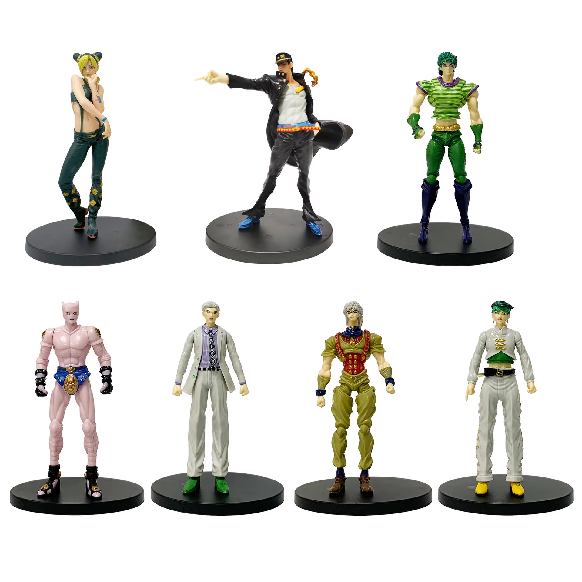 Jojo'S Bizarre Adventure Jolyne Cujoh Jonathan Joestar Kujo Jotaro Dio Brando Action Figure Model Collection Toys 17CM