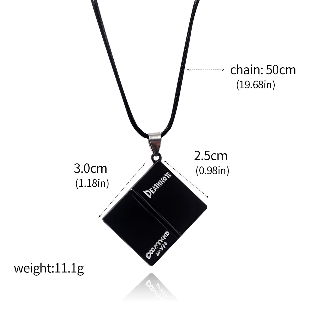 Anime Death Note Keychain Black Notebook Pendant Key Chain Cospaly Accessories Keyring for Women Men Jewelry Gifts