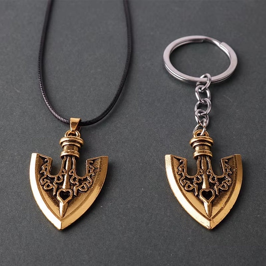 Anime JOJOS BIZARRE ADVENTURE Necklace Kujo Jotaro Arrow Metal Pendant Chain Choker Necklaces Charm Gifts Jewelry Collares