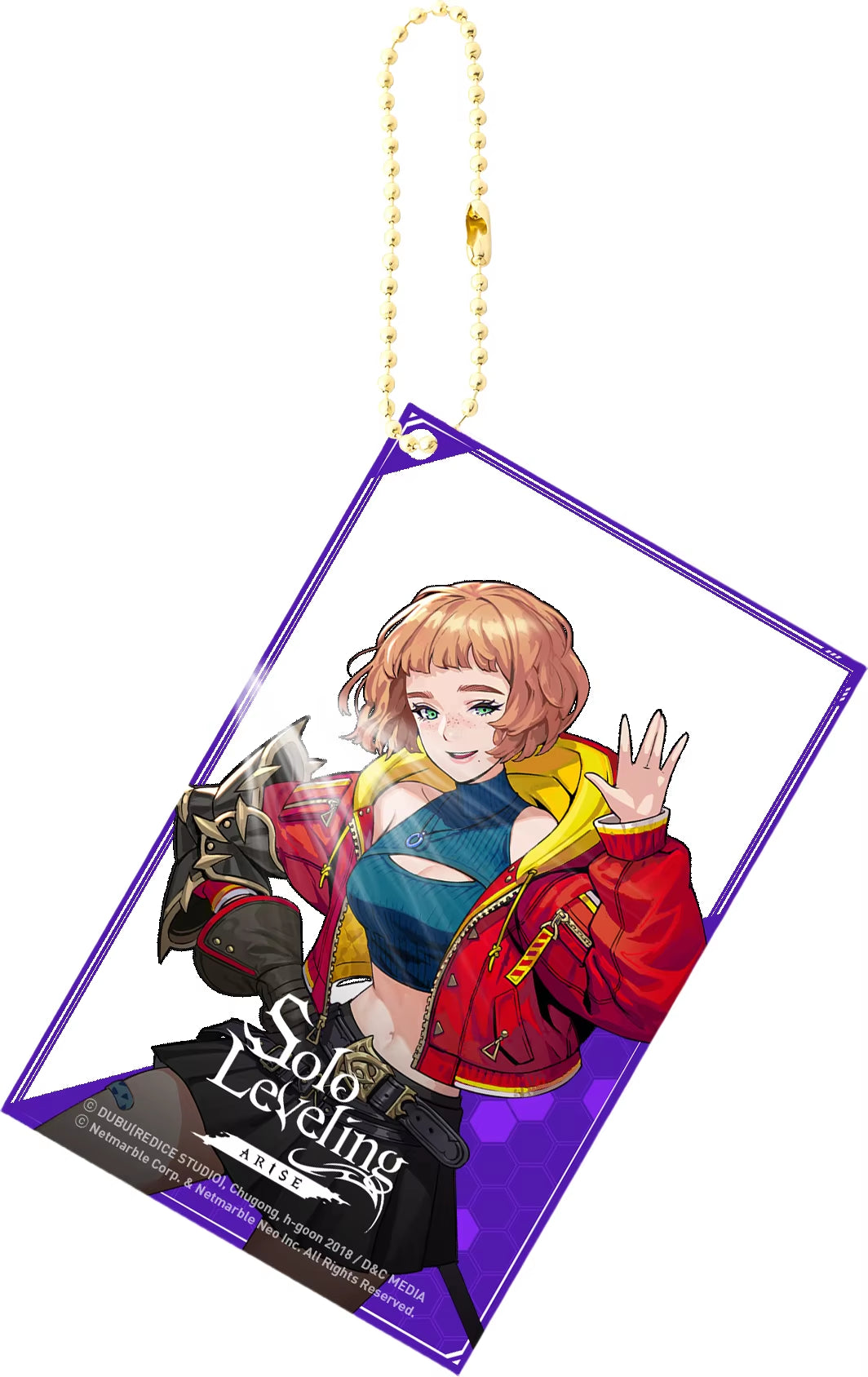Solo Leveling Acrylic Anime Key Chain Pendant Keychain Bag Charms Figure Jewelry Friends Gifts Accessories Transparent Card