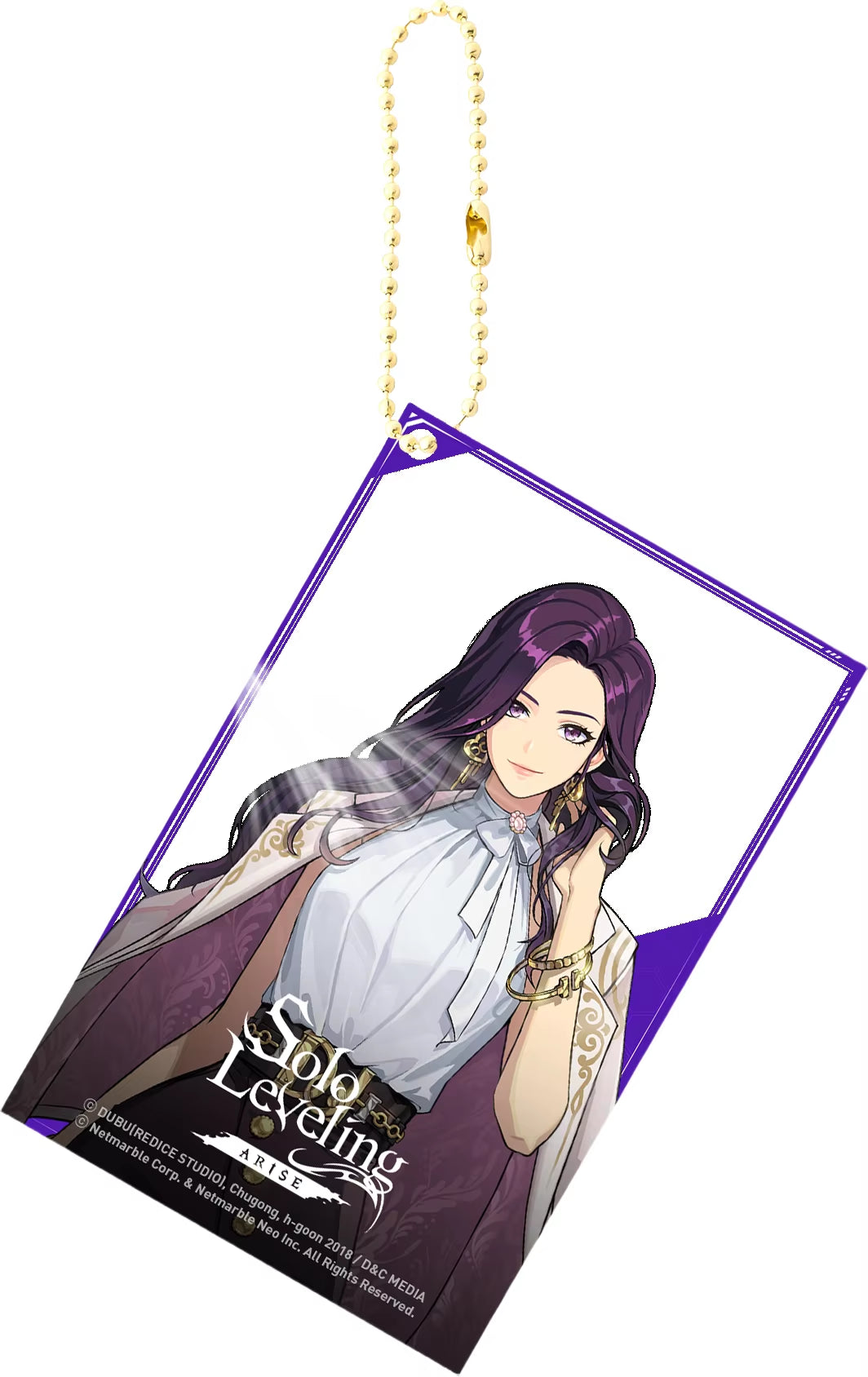 Solo Leveling Acrylic Anime Key Chain Pendant Keychain Bag Charms Figure Jewelry Friends Gifts Accessories Transparent Card