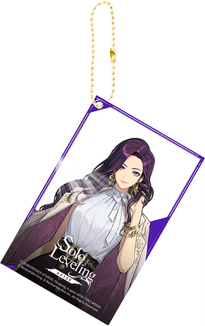 Solo Leveling Acrylic Anime Key Chain Pendant Keychain Bag Charms Figure Jewelry Friends Gifts Accessories Transparent Card