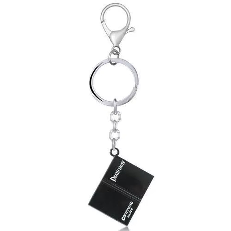 Anime Death Note Keychain Black Notebook Pendant Key Chain Cospaly Accessories Keyring for Women Men Jewelry Gifts
