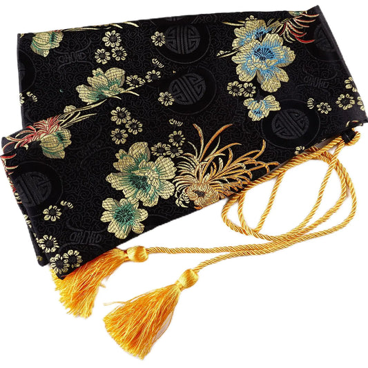 51 Inch Synthetic Silk Nice Pattern Bag With Golden Tassel Cover Carrying For Japanese Samurai Katana Chinese Swords