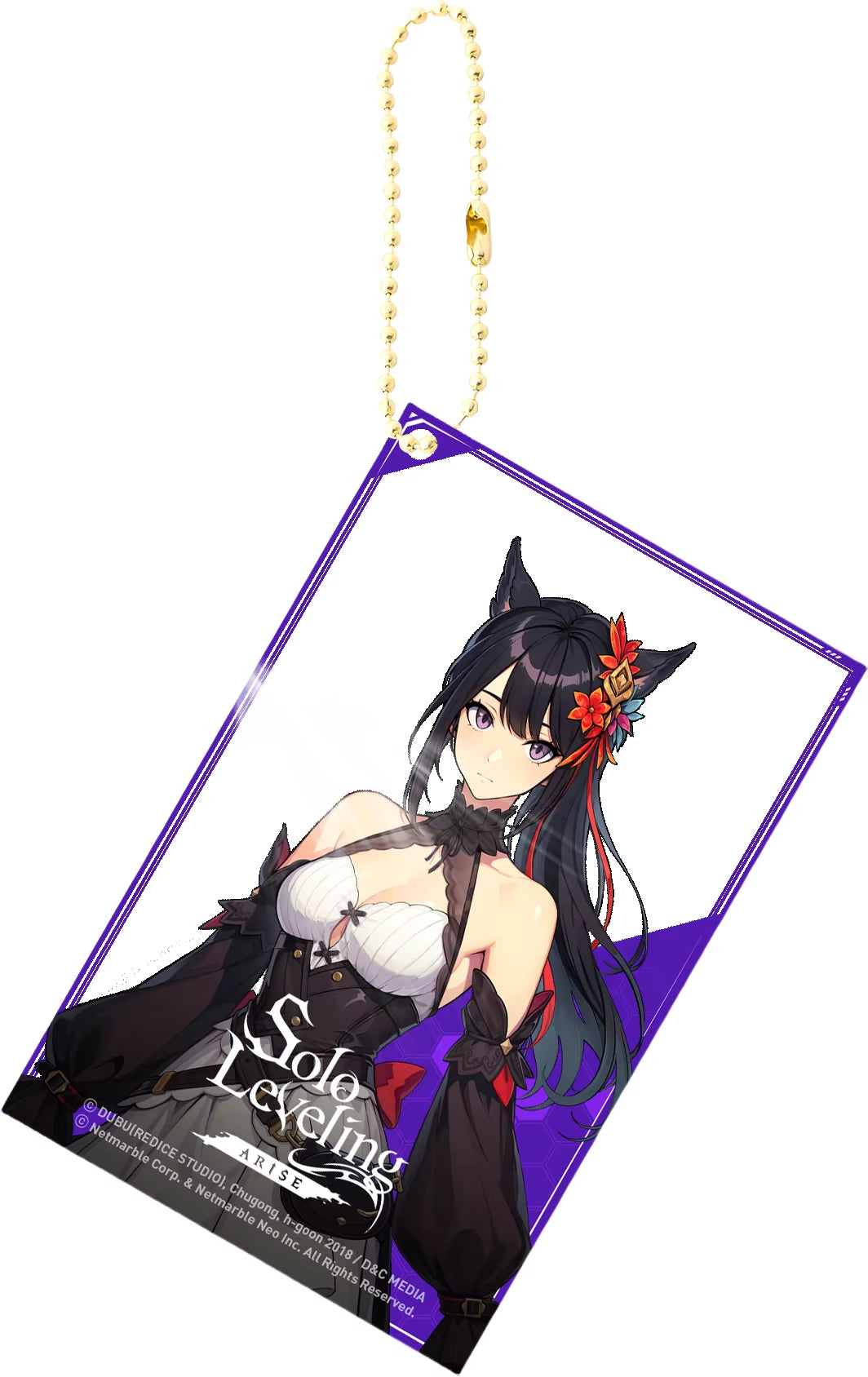 Solo Leveling Acrylic Anime Key Chain Pendant Keychain Bag Charms Figure Jewelry Friends Gifts Accessories Transparent Card