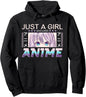 Just a Girl Who Loves Anime Pullover Hoodie