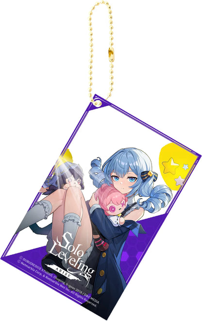 Solo Leveling Acrylic Anime Key Chain Pendant Keychain Bag Charms Figure Jewelry Friends Gifts Accessories Transparent Card